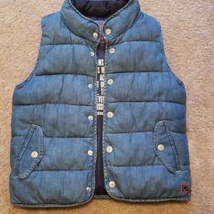 GAP Blue Quilted Puffer Vest